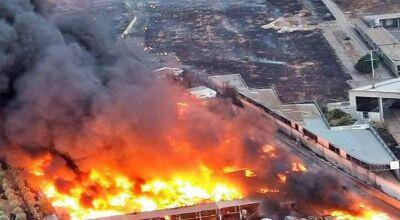 Incendio rifiuti Lequile