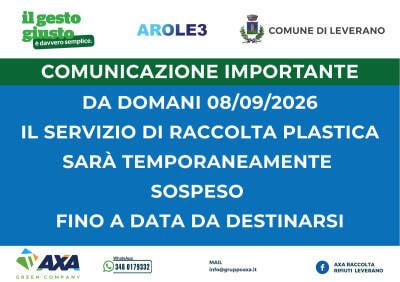 Avviso sospensione raccolta